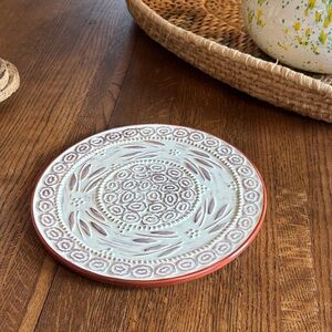 Decorative Ceramic Plate with Intricate Design